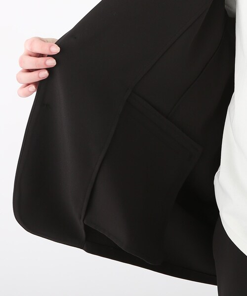 OPAQUE.CLIP（オペークドットクリップ）の「◆ハイストレッチツイル　テーラードジャケット【UNISEX】（テーラードジャケット・レディース・ブラック/グレー・40/38/42/36）」の9枚目の写真