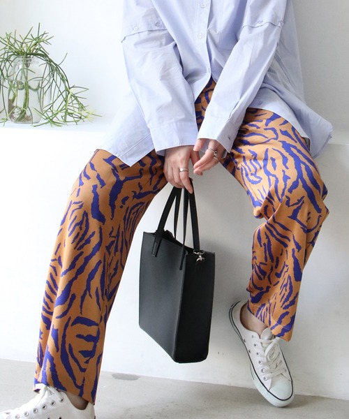 notch.（ノッチ）の「ゼブラパンツ（その他パンツ・レディース・ブラック/オレンジ・M/TM）」の2枚目の写真