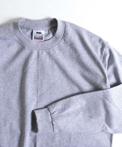 PRO CLUB （プロクラブ）の「【PRO CLUB/プロクラブ】6.5オンス ヘビーウエイト ビッグシルエットクルーネックロンT（Tシャツ/カットソー・メンズ・ホワイト/ブラック/グレー/マスタード・LARGE/X-LARGE）」の3枚目の写真