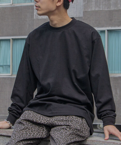 PRO CLUB （プロクラブ）の「【PRO CLUB/プロクラブ】6.5オンス ヘビーウエイト ビッグシルエットクルーネックロンT（Tシャツ/カットソー・メンズ・ホワイト/ブラック/グレー/マスタード・LARGE/X-LARGE）」の18枚目の写真