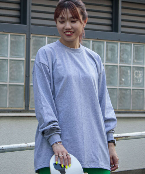 PRO CLUB （プロクラブ）の「【PRO CLUB/プロクラブ】6.5オンス ヘビーウエイト ビッグシルエットクルーネックロンT（Tシャツ/カットソー・メンズ・ホワイト/ブラック/グレー/マスタード・LARGE/X-LARGE）」の15枚目の写真