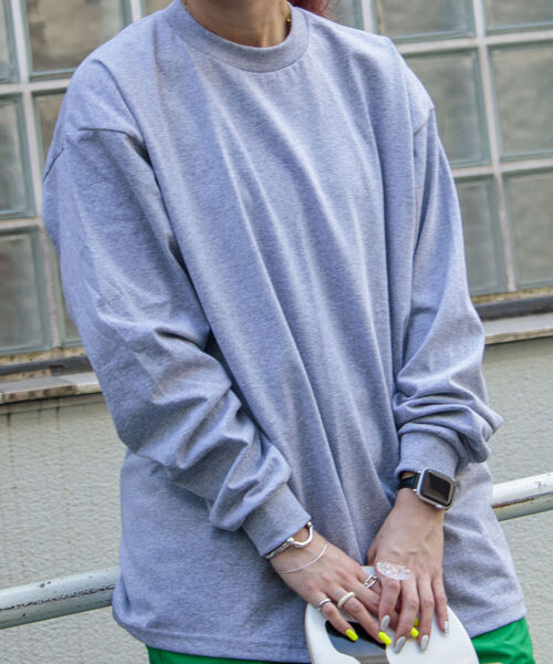 PRO CLUB （プロクラブ）の「【PRO CLUB/プロクラブ】6.5オンス ヘビーウエイト ビッグシルエットクルーネックロンT（Tシャツ/カットソー・メンズ・ホワイト/ブラック/グレー/マスタード・LARGE/X-LARGE）」の8枚目の写真