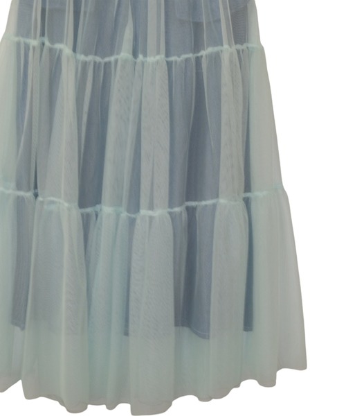 DOLLUPOOPS（ドールアップウップス）の「チュール×デニムマキシSK　[600427]（デニムスカート・レディース・ブルー/ダークネイビー・38）」の17枚目の写真