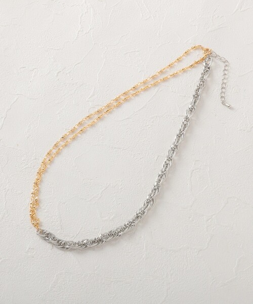 THE SHOP TK (ザ ショップ ティーケー )の「◆【Nerine】2wayミックスチェーンネックレス(ネックレス・レディース・シルバー/ゴールド・00)」の5枚目の写真