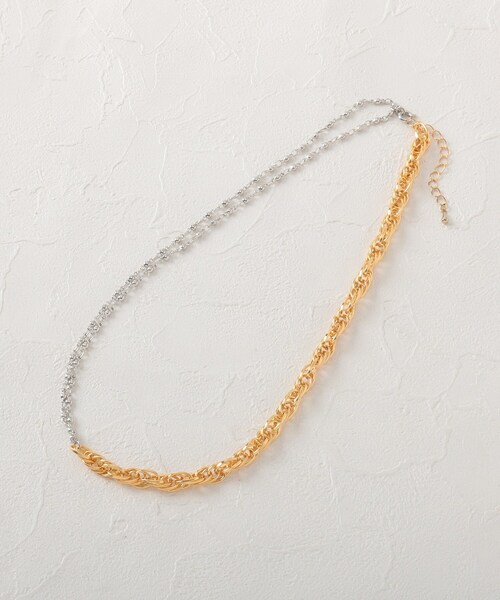 THE SHOP TK (ザ ショップ ティーケー )の「◆【Nerine】2wayミックスチェーンネックレス(ネックレス・レディース・シルバー/ゴールド・00)」の6枚目の写真