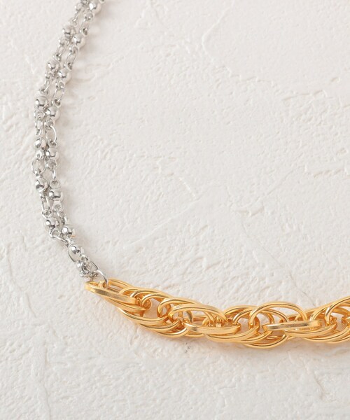 THE SHOP TK (ザ ショップ ティーケー )の「◆【Nerine】2wayミックスチェーンネックレス(ネックレス・レディース・シルバー/ゴールド・00)」の7枚目の写真