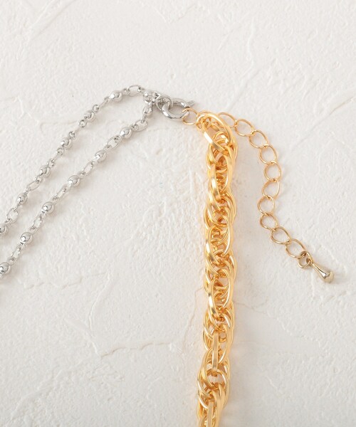 THE SHOP TK (ザ ショップ ティーケー )の「◆【Nerine】2wayミックスチェーンネックレス(ネックレス・レディース・シルバー/ゴールド・00)」の8枚目の写真