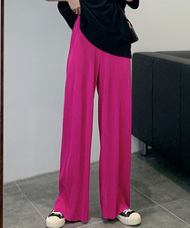 【c.u.l:w】サテンカラーリブパンツ culw209