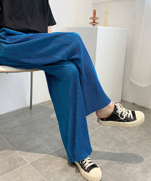 c.u.l（シーユーエル）の「【c.u.l:w】サテンカラーリブパンツ culw209（その他パンツ・レディース・パープル/ピンク/ブルー/ブラック・L/S/M）」の11枚目の写真