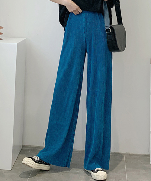 c.u.l（シーユーエル）の「【c.u.l:w】サテンカラーリブパンツ culw209（その他パンツ・レディース・パープル/ピンク/ブルー/ブラック・L/S/M）」の13枚目の写真