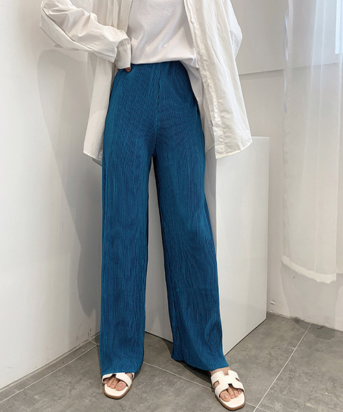 c.u.l（シーユーエル）の「【c.u.l:w】サテンカラーリブパンツ culw209（その他パンツ・レディース・パープル/ピンク/ブルー/ブラック・L/S/M）」の14枚目の写真