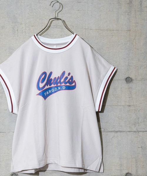 JOHN'S CLOSET(ジョンズクローゼット)の「【i】裏毛リブラインプリントベスト(ベスト・メンズ・チャコールグレー/キナリ/グリーン・LARGE/MEDIUM/X-LARGE)」の2枚目の写真