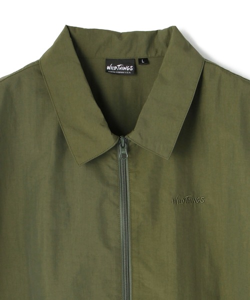 WILD THINGS(ワイルドシングス)の「Schott×WILD THINGS/ショット×ワイルドシングス/CAMP ZIPUP SHIRT/キャンプ ジップアップ シャツ(シャツ/ブラウス・メンズ・グレー/ブラック/オリーブ・LARGE/X-LARGE/MEDIUM)」の14枚目の写真