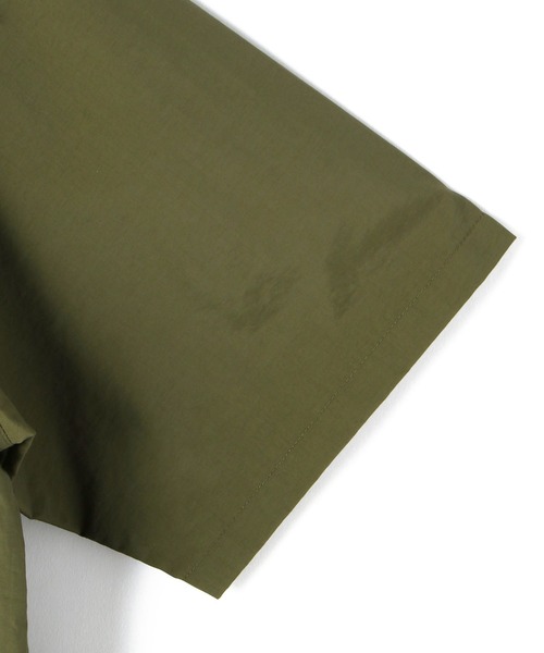 WILD THINGS(ワイルドシングス)の「Schott×WILD THINGS/ショット×ワイルドシングス/CAMP ZIPUP SHIRT/キャンプ ジップアップ シャツ(シャツ/ブラウス・メンズ・グレー/ブラック/オリーブ・LARGE/X-LARGE/MEDIUM)」の11枚目の写真