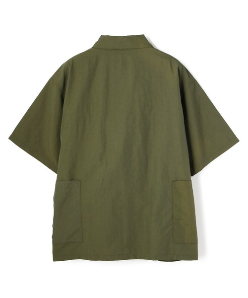 WILD THINGS(ワイルドシングス)の「Schott×WILD THINGS/ショット×ワイルドシングス/CAMP ZIPUP SHIRT/キャンプ ジップアップ シャツ(シャツ/ブラウス・メンズ・グレー/ブラック/オリーブ・LARGE/X-LARGE/MEDIUM)」の8枚目の写真