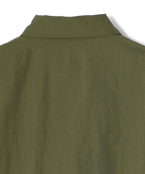 WILD THINGS(ワイルドシングス)の「Schott×WILD THINGS/ショット×ワイルドシングス/CAMP ZIPUP SHIRT/キャンプ ジップアップ シャツ(シャツ/ブラウス・メンズ・グレー/ブラック/オリーブ・LARGE/X-LARGE/MEDIUM)」の16枚目の写真