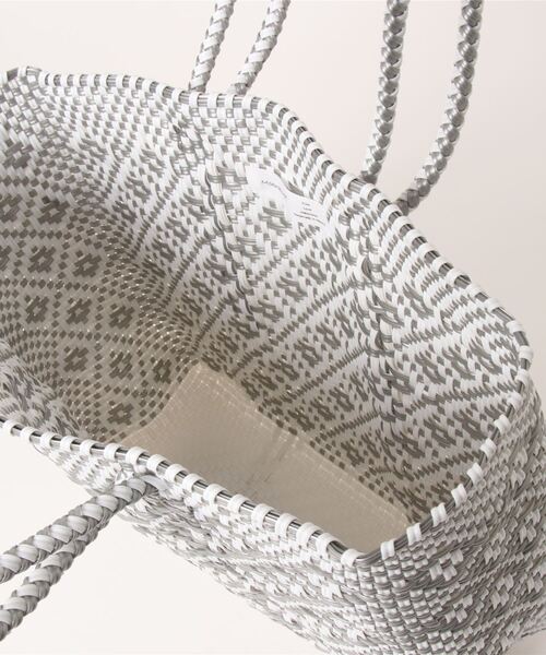 salle de bal（サルデバル）の「メルカドバッグ ダイアモンド カゴバッグ トートバッグ 買い物バッグ M DAIMOND M RAB（かごバッグ・レディース・シルバー/ブラック/ゴールド・FREE）」の6枚目の写真