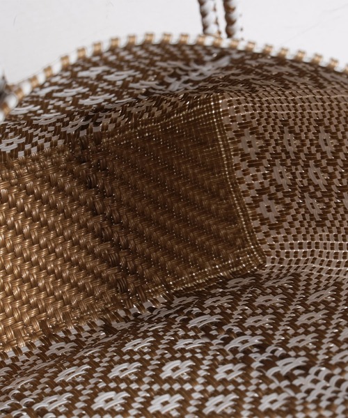 salle de bal（サルデバル）の「メルカドバッグ ダイアモンド カゴバッグ トートバッグ 買い物バッグ M DAIMOND M RAB（かごバッグ・レディース・シルバー/ブラック/ゴールド・FREE）」の14枚目の写真