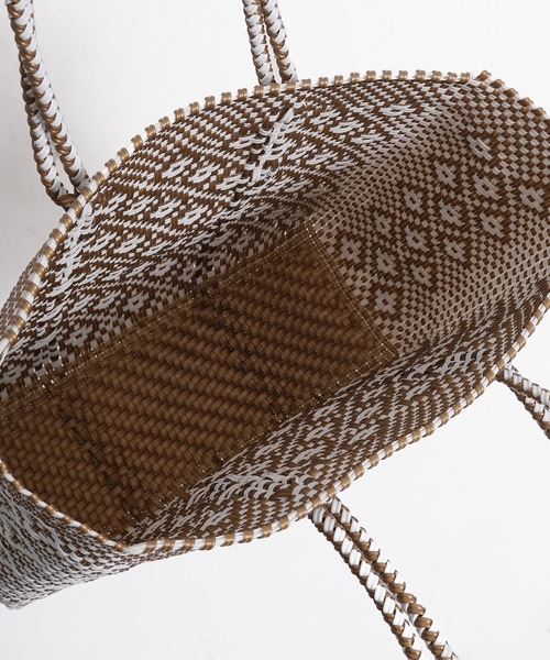 salle de bal（サルデバル）の「メルカドバッグ ダイアモンド カゴバッグ トートバッグ 買い物バッグ M DAIMOND M RAB（かごバッグ・レディース・シルバー/ブラック/ゴールド・FREE）」の15枚目の写真