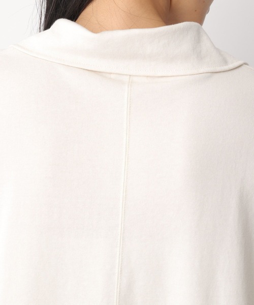 LEPSIM(レプシィム)の「ハーフジップポンチョチュニック 282854(Tシャツ/カットソー・レディース・オフホワイト/グレイッシュベージュ/ブルー・FREE)」の14枚目の写真