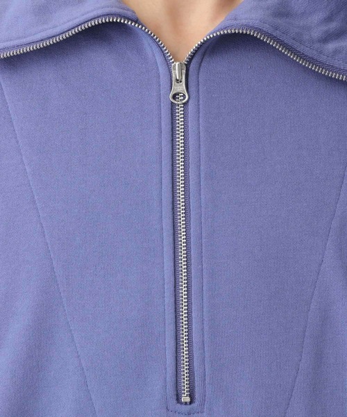LEPSIM(レプシィム)の「ハーフジップポンチョチュニック 282854(Tシャツ/カットソー・レディース・オフホワイト/グレイッシュベージュ/ブルー・FREE)」の17枚目の写真