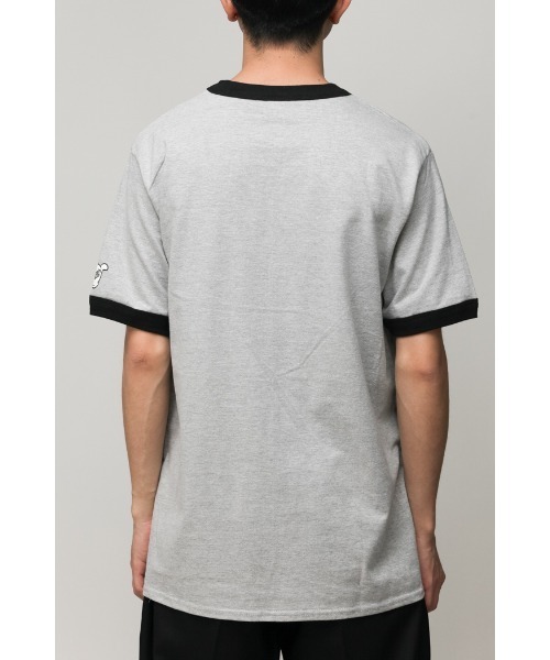 乱痴気（ランチキ）の「【DAZE'N HAZE】T-SHIRTS - SMILE /リンガーT（Tシャツ/カットソー・メンズ・ホワイト×ネイビー/杢グレー・L/M）」の20枚目の写真