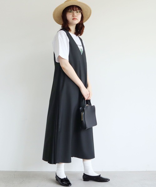 fig Ｌondon（フィグロンドン）の「chic アンブレラ　ジャンバーSK（ジャンパースカート・レディース・ブラック・FREE）」の20枚目の写真