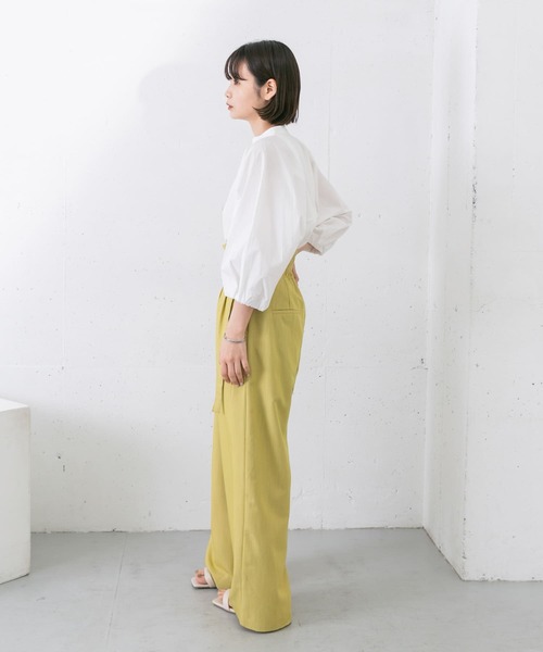 KBF(ケイビーエフ)の「スイッチングオーバーシャツ(シャツ/ブラウス・レディース・ベージュ/オフホワイト/ブラック・ONE)」の9枚目の写真