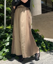 Chez toi | NEWサイドプリーツワイドパンツ(その他パンツ)