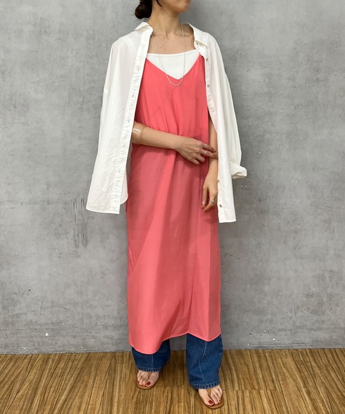 SHENERY（シーナリー）の「レイヤードタイトキャミワンピース（ワンピース・レディース・オレンジ/ピンク・FREE）」の3枚目の写真