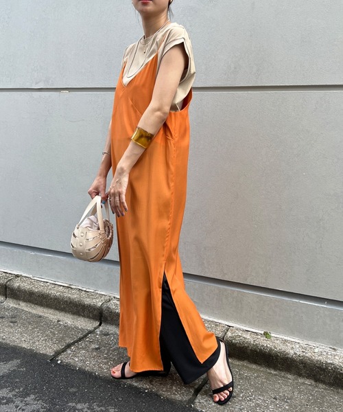 SHENERY（シーナリー）の「レイヤードタイトキャミワンピース（ワンピース・レディース・オレンジ/ピンク・FREE）」の12枚目の写真