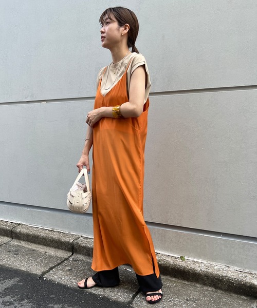 SHENERY（シーナリー）の「レイヤードタイトキャミワンピース（ワンピース・レディース・オレンジ/ピンク・FREE）」の14枚目の写真