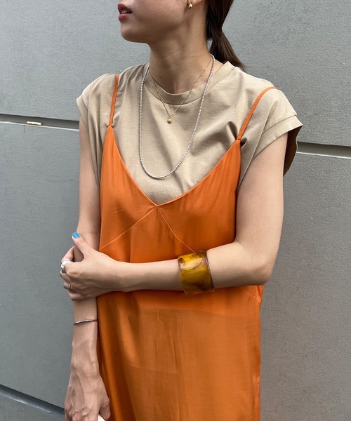 SHENERY（シーナリー）の「レイヤードタイトキャミワンピース（ワンピース・レディース・オレンジ/ピンク・FREE）」の15枚目の写真