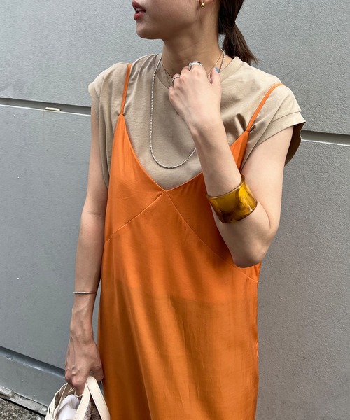 SHENERY（シーナリー）の「レイヤードタイトキャミワンピース（ワンピース・レディース・オレンジ/ピンク・FREE）」の16枚目の写真