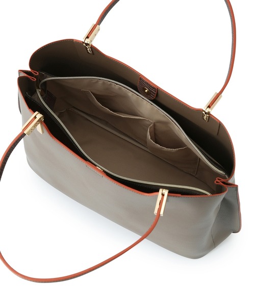 ROPE' PICNIC（ロペピクニック）の「軽量レクタンメタルA4 3層トートバッグ（トートバッグ・レディース・ブラック系その他/ホワイト系その他5/ブラウン系その他3・FREE）」の12枚目の写真