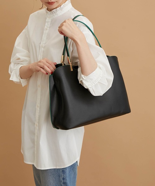 ROPE' PICNIC（ロペピクニック）の「軽量レクタンメタルA4 3層トートバッグ（トートバッグ・レディース・ブラック系その他/ホワイト系その他5/ブラウン系その他3・FREE）」の18枚目の写真