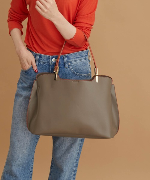 ROPE' PICNIC（ロペピクニック）の「軽量レクタンメタルA4 3層トートバッグ（トートバッグ・レディース・ブラック系その他/ホワイト系その他5/ブラウン系その他3・FREE）」の20枚目の写真