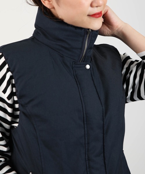 PICCIN（ピッチン）の「ファー付きリバーシブルダウンベスト（ダウンベスト・レディース・チャコールグレー/ネイビー・M/L）」の12枚目の写真