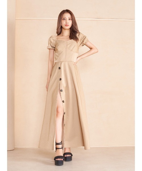 Darich（ダーリッチ）の「ボリュームフレアトレンチワンピース  