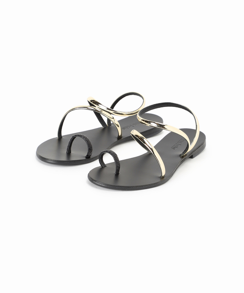 セール】【ELENA LAINA /エレナ ライナ】BLACK SNAKE/GOLD BLACK SOLE