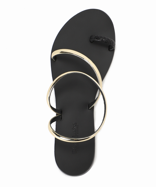 セール】【ELENA LAINA /エレナ ライナ】BLACK SNAKE/GOLD BLACK SOLE