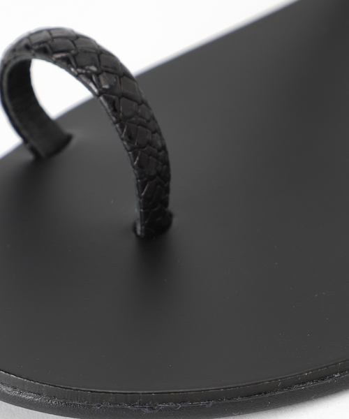 journal standard L'essage(ジャーナルスタンダードレサージュ)の「【ELENA LAINA /エレナ ライナ】BLACK SNAKE/GOLD BLACK SOLE:サンダル(サンダル・レディース・ブラック・36/38)」の9枚目の写真