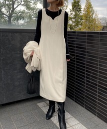 カーブラインロングワンピース
