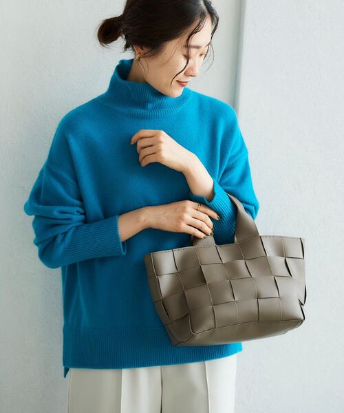 le.coeur blanc（ルクールブラン）の「メッシュ2WAYトート（トートバッグ・レディース・ブラック/グレイッシュベージュ・FREE）」の6枚目の写真