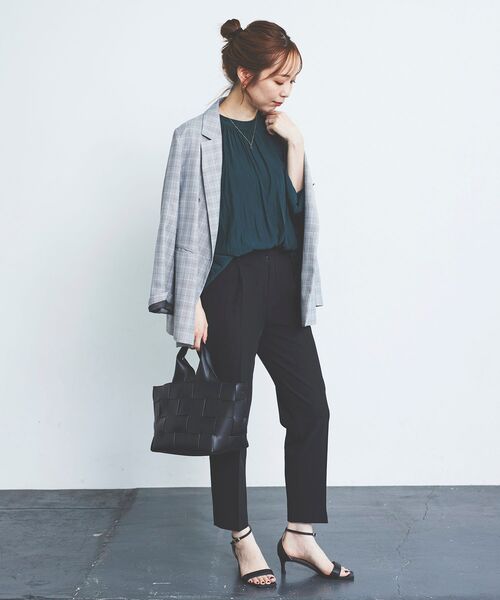 le.coeur blanc（ルクールブラン）の「メッシュ2WAYトート（トートバッグ・レディース・ブラック/グレイッシュベージュ・FREE）」の12枚目の写真