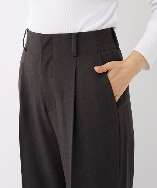 RIVE DROITE（リヴドロワ）の「スタイルアップ効果抜群！/梳毛ライクハイウエストワイドパンツ（その他パンツ・レディース・ダークブラウン/ベージュ・36/38）」の11枚目の写真