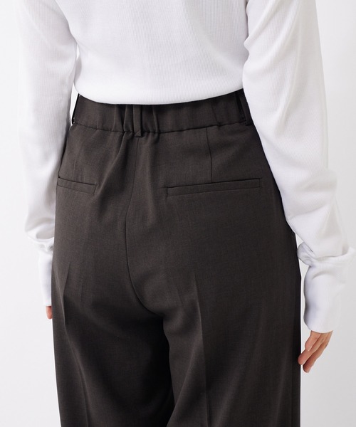 RIVE DROITE（リヴドロワ）の「スタイルアップ効果抜群！/梳毛ライクハイウエストワイドパンツ（その他パンツ・レディース・ダークブラウン/ベージュ・36/38）」の12枚目の写真