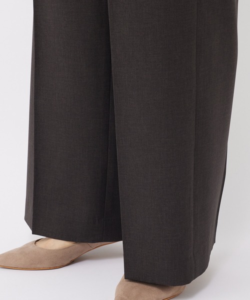 RIVE DROITE（リヴドロワ）の「スタイルアップ効果抜群！/梳毛ライクハイウエストワイドパンツ（その他パンツ・レディース・ダークブラウン/ベージュ・36/38）」の13枚目の写真