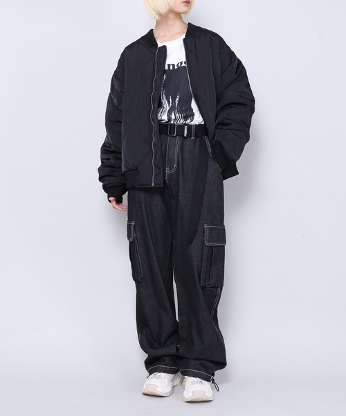 Figments（フィグメンツ）の「デニムカーゴパンツ（デニムパンツ・メンズ・ブラック・LARGE/MEDIUM）」の13枚目の写真