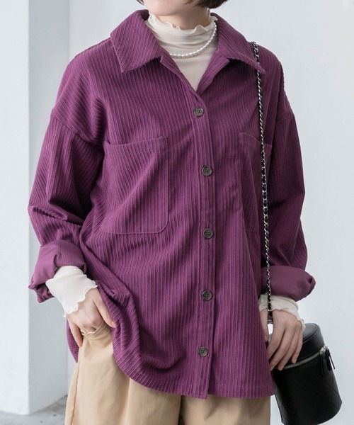 BONLECILL（ボンルシール）の「コーデュロイシャツジャケット（シャツ